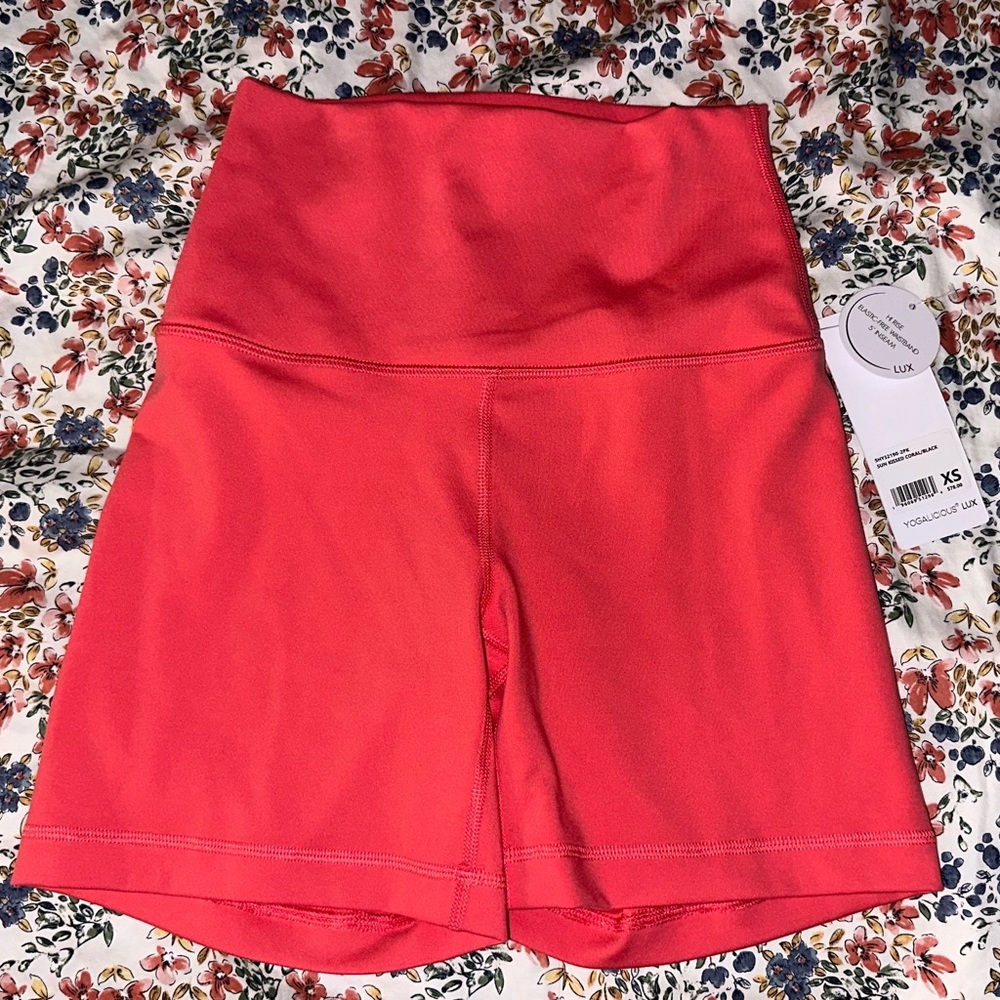 hot pink athletic biker shorts